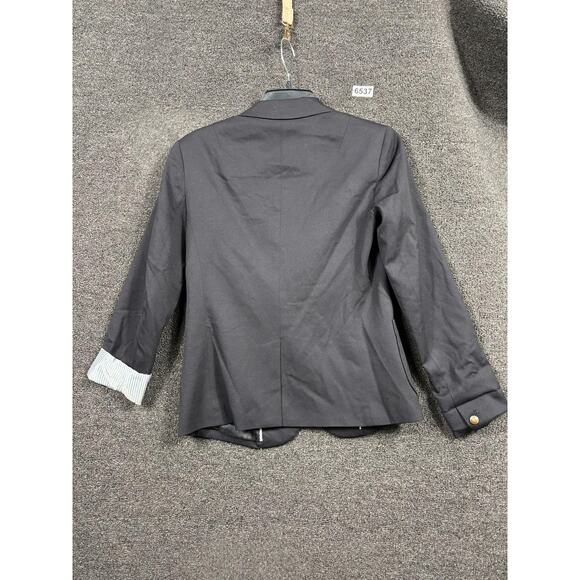 Gap Blazer Womens 2 Gray Wool Blend Two Button Lined Office Career Jacket - Picture 2 of 7